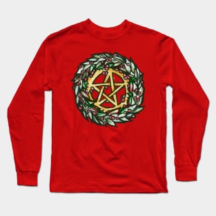 Yuletide Pentacle Long Sleeve T-Shirt